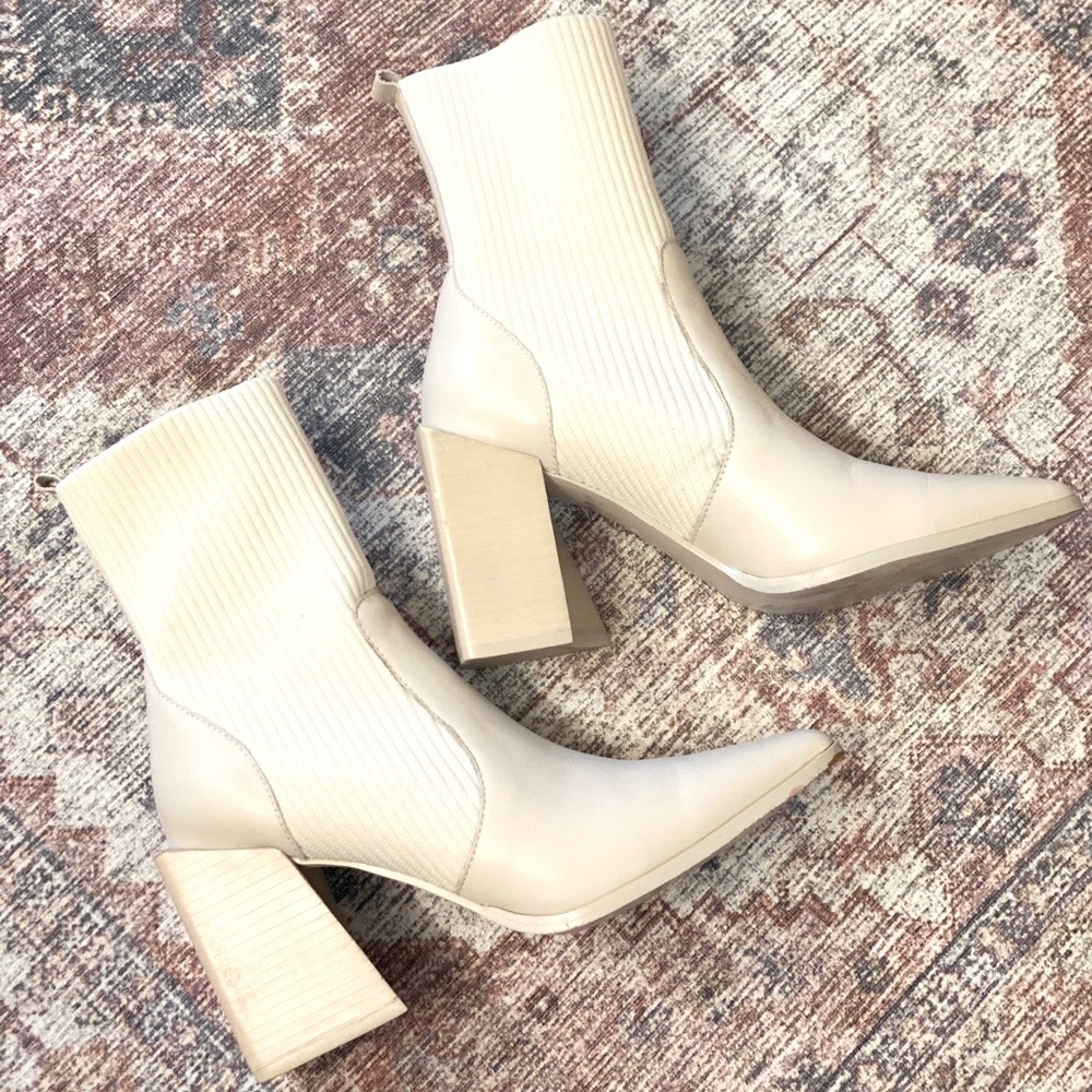 Steve Madden Tackle Bone Leather Boots